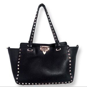 Valentino Garavani Small Grainy Calfskin Rockstud Tote♥️LIKE NEW♥️